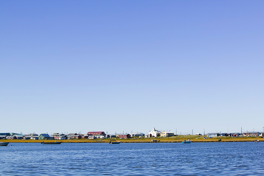 Shishmaref, a tiny island inhabited by around 600 Inuits, between Alaska and Siberia in the Chukchi sea, United States of America, North America