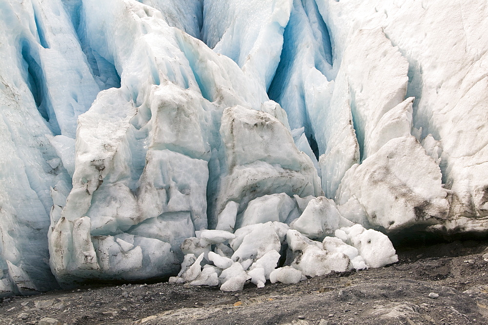 Exit Glacier has retreated rapidly due to global warming, Kenai Fjords National Park, Alaska, United States of America, North America