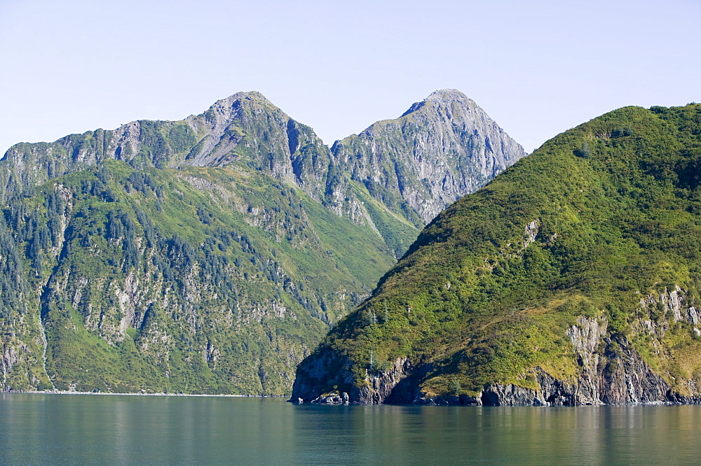 Coastal scenery in the Kenai Fjords National Park in Alaska, United States of America, North America