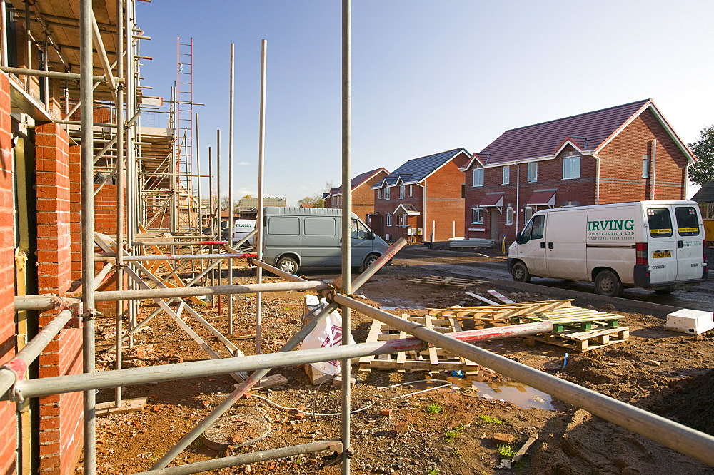 Building new houses in Carlisle, Cumbria, England, United Kingdom, Europe