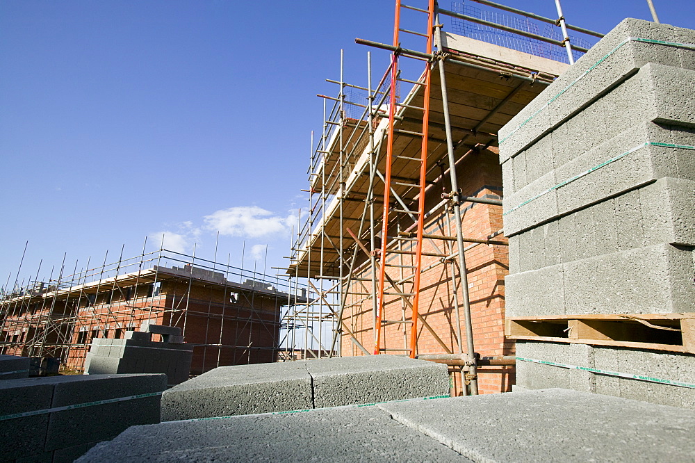 Building new houses in Carlisle, Cumbria, England, United Kingdom, Europe