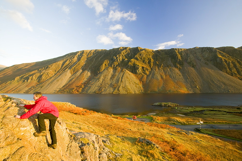 The Wastwater Screes in Wasdale, Lake District National Park, Cumbria, England, United Kingdom, Europe