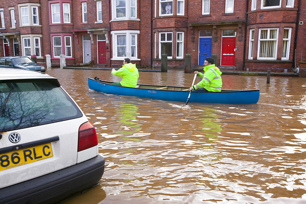 In January 2005 a severe storm hit Cumbria that created havoc on the roads and toppled over  one million trees, Cumbria, England, United Kingdom, Europe