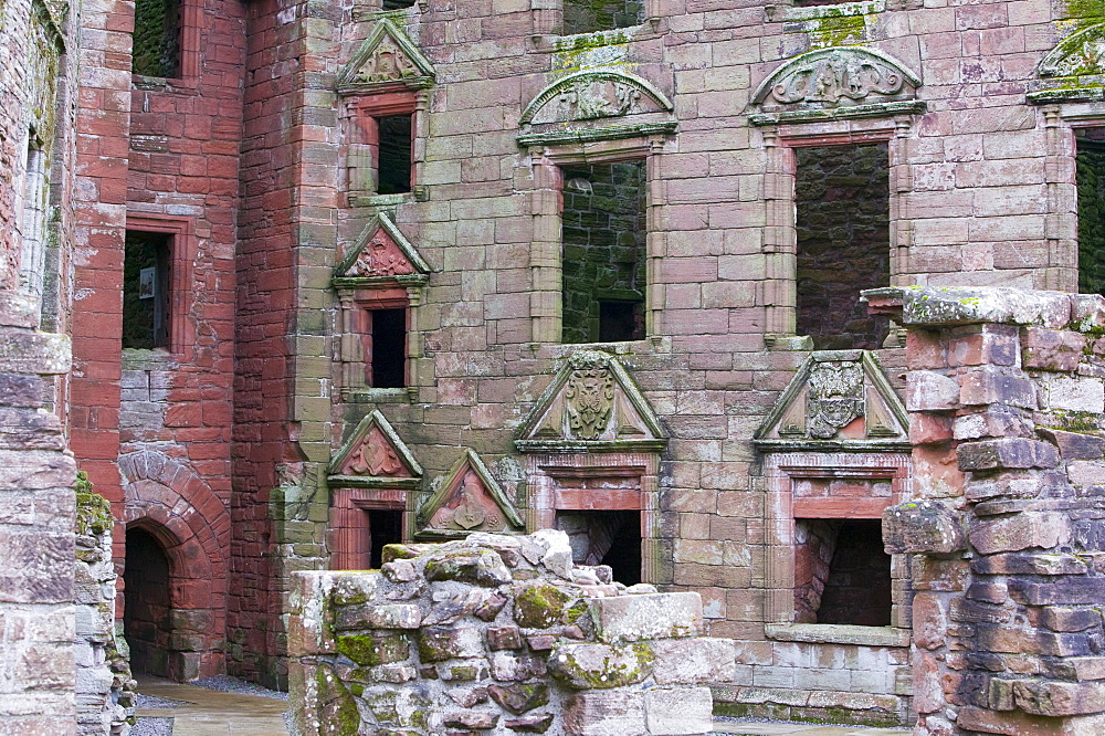 Caerlaverock Castle in Dumfries and Galloway, Scotland, United Kingdom, Europe