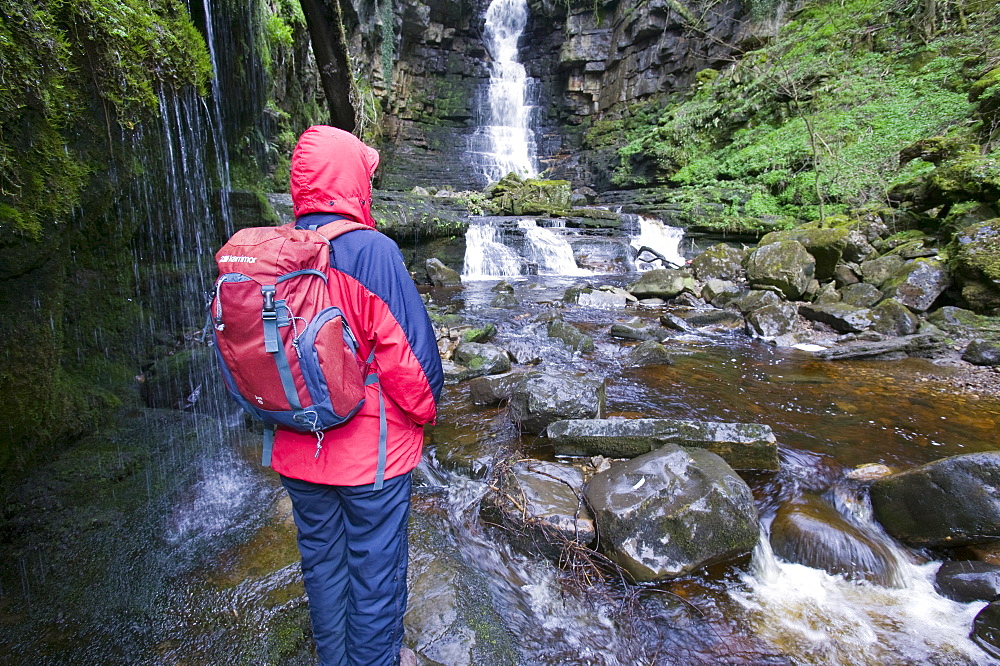 Mill Gill waterfall near Askrigg, Yorkshire Dales, Yorkshire, England, United Kingdom, Europe