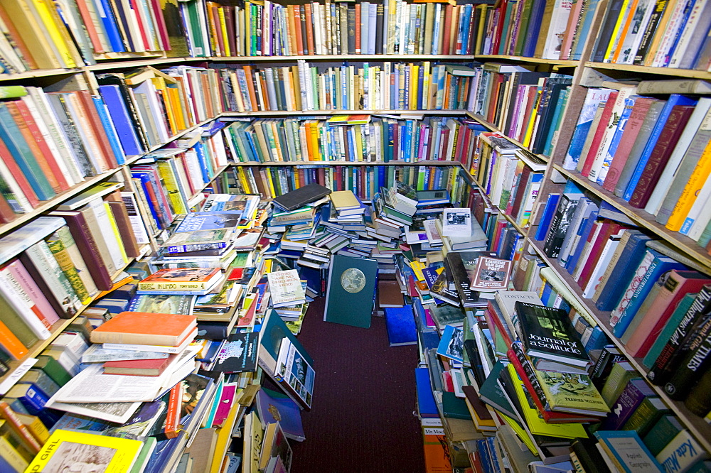 A second hand bookshop, Kirkudbright, Scotland, United Kingdom, Europe