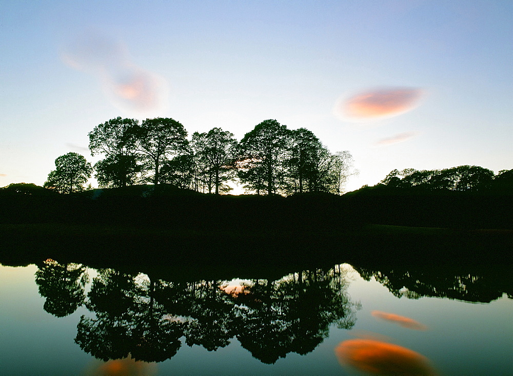 Reflections in the River Brathay in the Lake District, Cumbria, England, United Kingdom, Europe