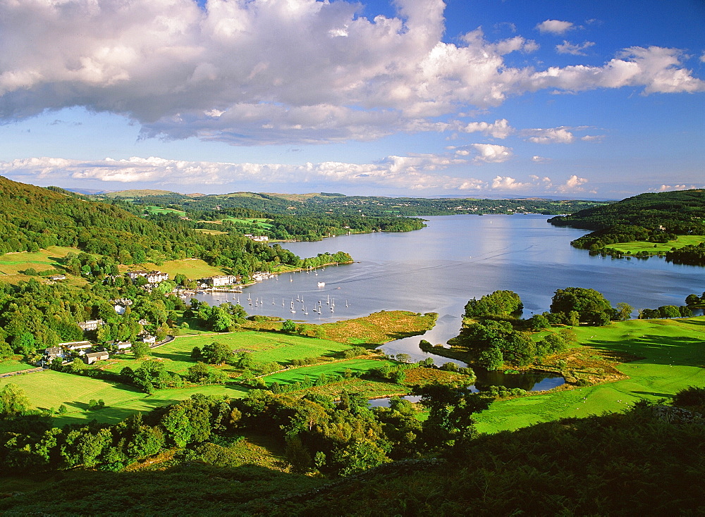 Lake Windermere in the Lake District National Park, Cumbria, England, United Kingdom, Europe