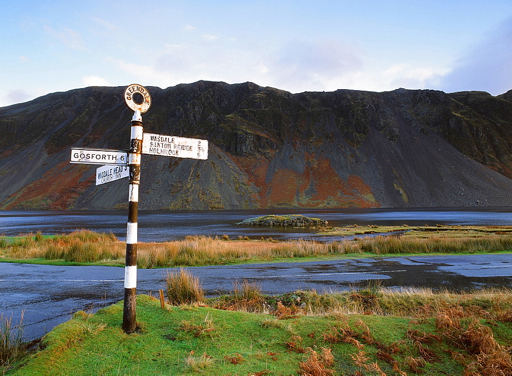 Wastwater and the screes in the Lake District National Park, Cumbria, England, United Kingdom, Europe