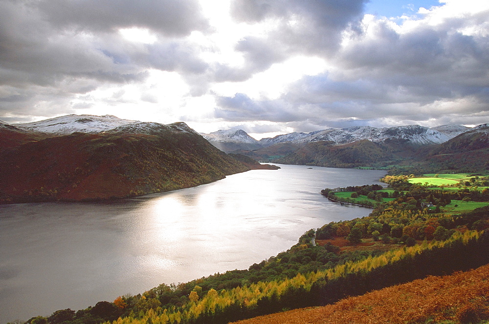 Helvellyn and Ullswater in the Lake District National Park, Cumbria, England, United Kingdom, Europe