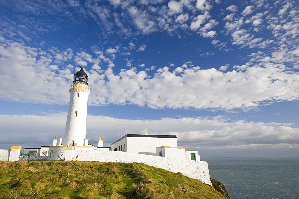 The Mull of Galloway lighthouse on Scotlands most southerly tip, Scotland, United Kingdom, Europe