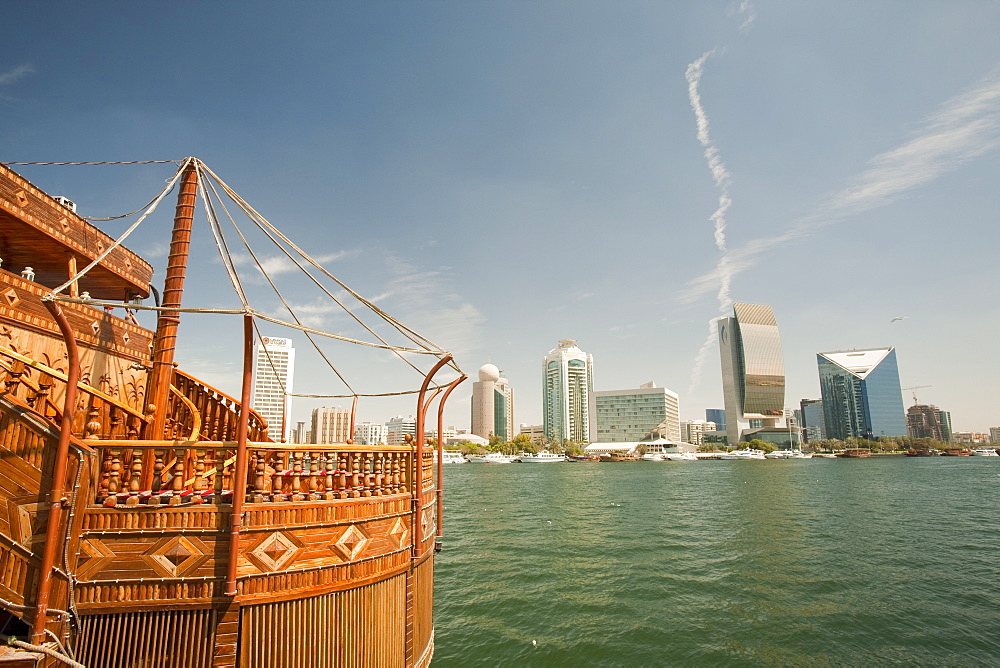 The Dubai Creek in Dubai, United Arab Emirates, Middle East