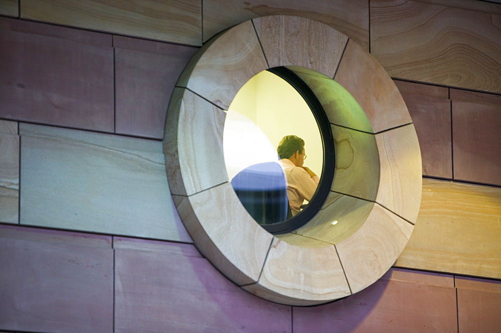 A business man at work at Regus in London, England, United Kingdom, Europe