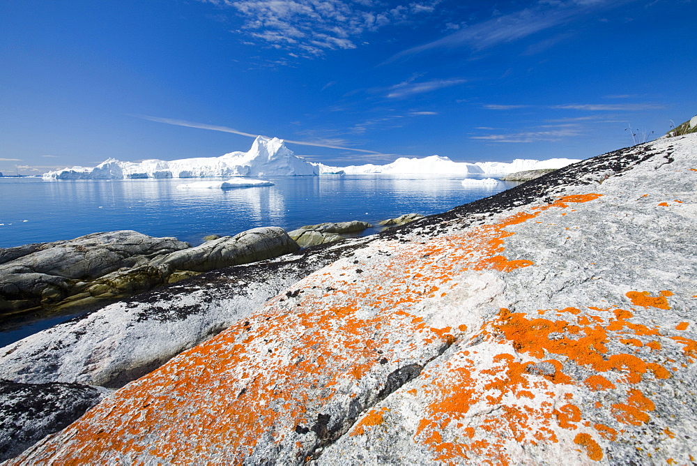 Icebergs from the Jacobshavn Glacier (Sermeq Kujalleq), Greenland, Polar Regions