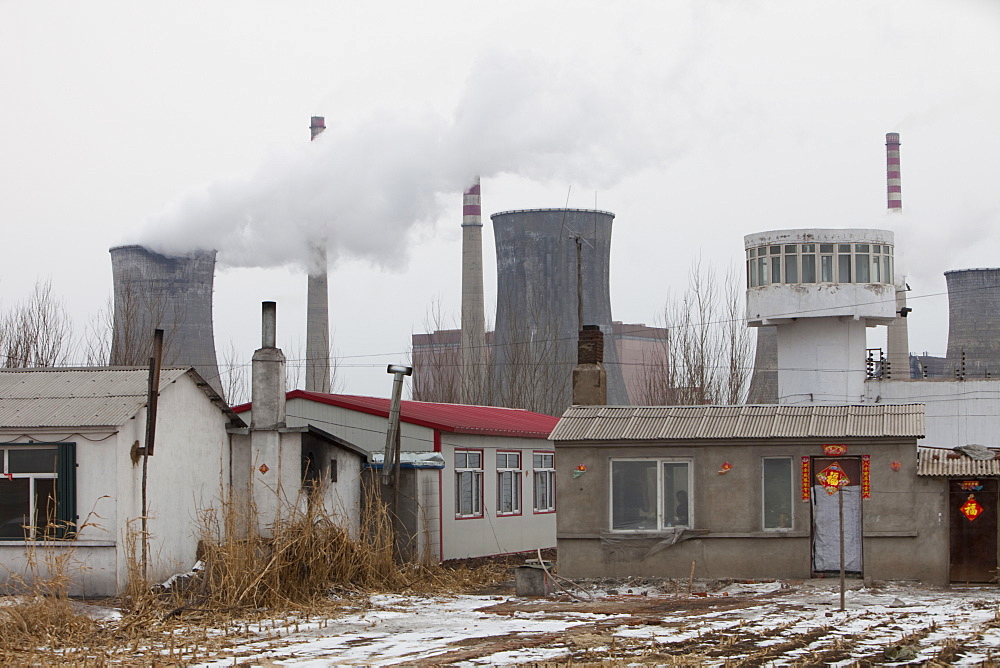 Coal fired power station in Harbin, Heilongjiang Province, China, Asia