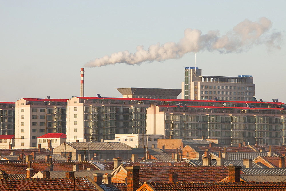 Coal fired power station in Suihua, Heilongjiang Province, China, Asia