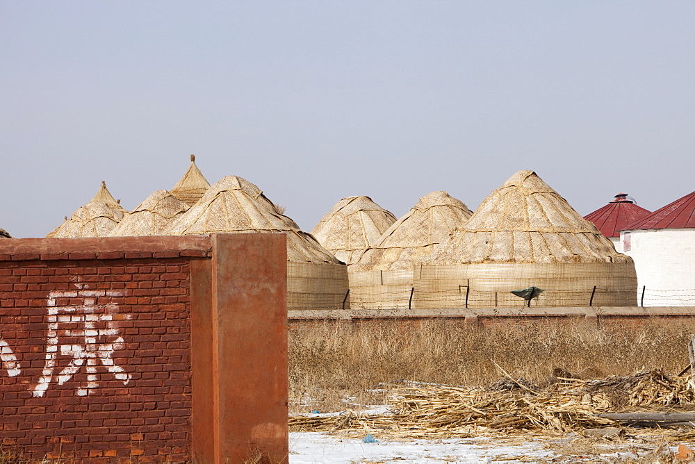 Food storage depots in Heilongjiang Province, northern China, Asia