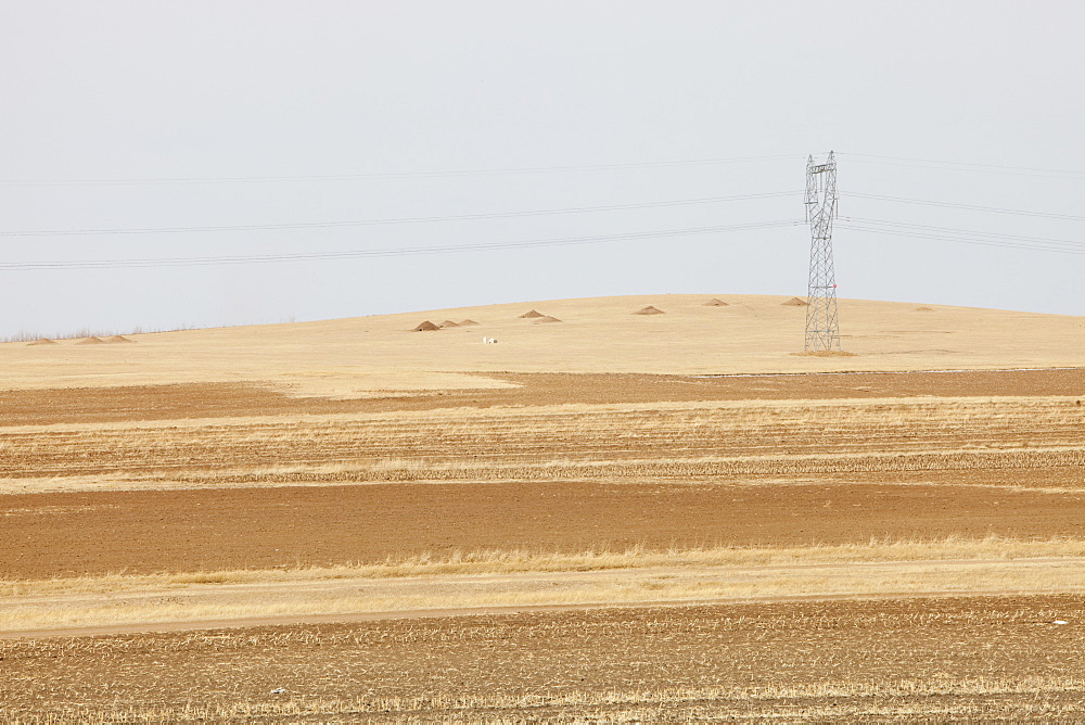 Inner Mongolia has been badly hit with ever drier conditions and creeping desertification due to climate change, China, Asia