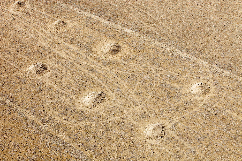 Dried dusty earth in Shanxi province, Northern China, Asia