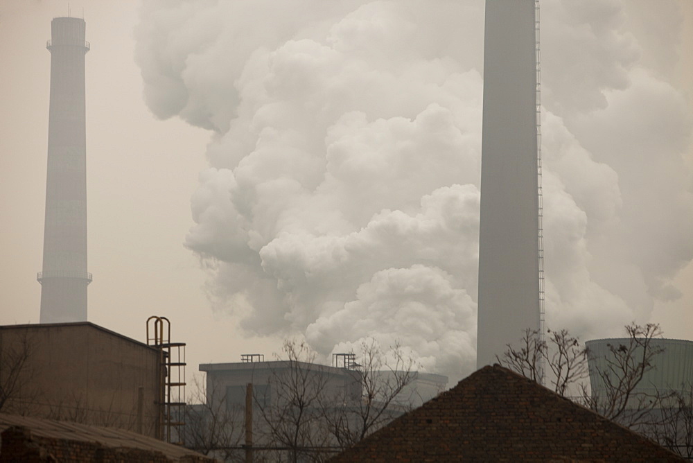 Hangdang Steel works is one of the largest steel plants in China, fuelling the country's huge construction boom and requiring massive quantities of coal to power its furnaces, Hangdang, Northern China, Asia