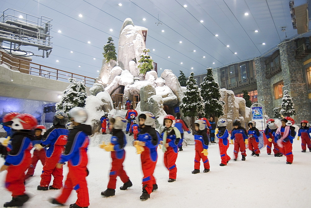 Inside the Ski Dubai complex, Dubai, United Arab Emirates, Middle East