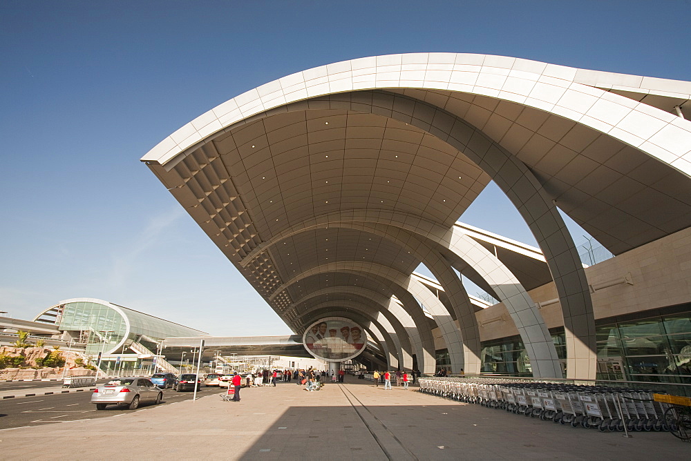 Dubai airport terminal building, Dubai, United Arab Emirates, Middle East