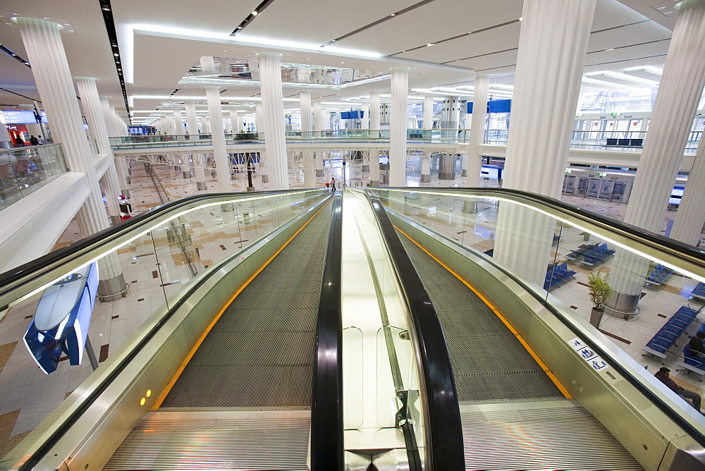 Inside Dubai's airport, United Arab Emirates, Middle East