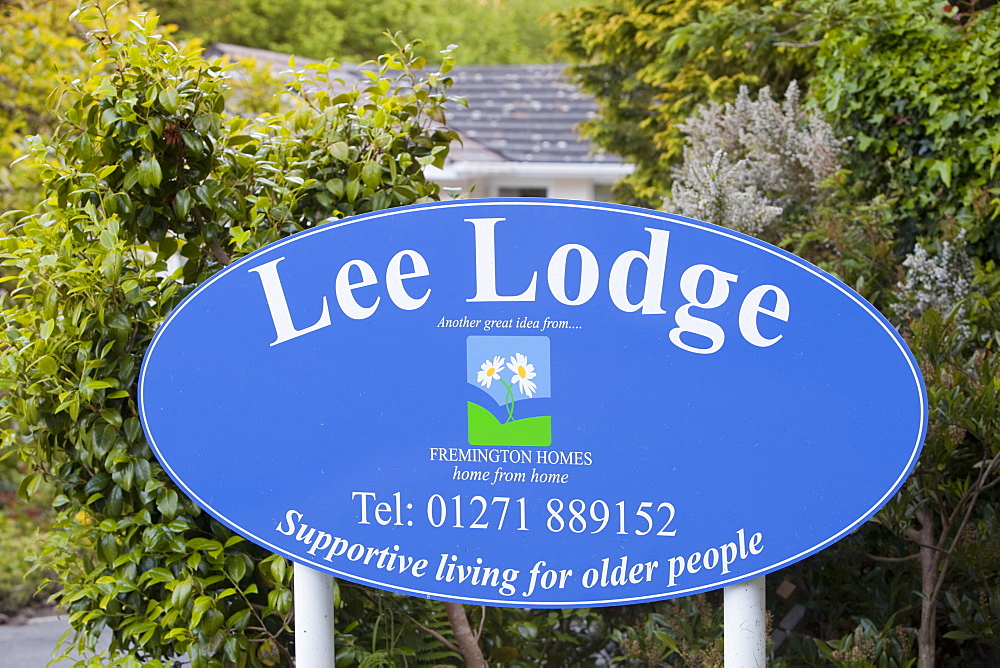 A sheltered housing complex for older people in Berrynarbor, North Devon, England, United Kingdom, Europe