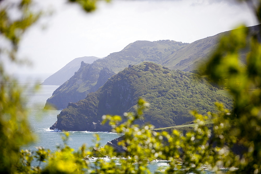 Woody Bay on the South West Coast path in north Devon near Lynton, Devon, England, United Kingdom, Europe