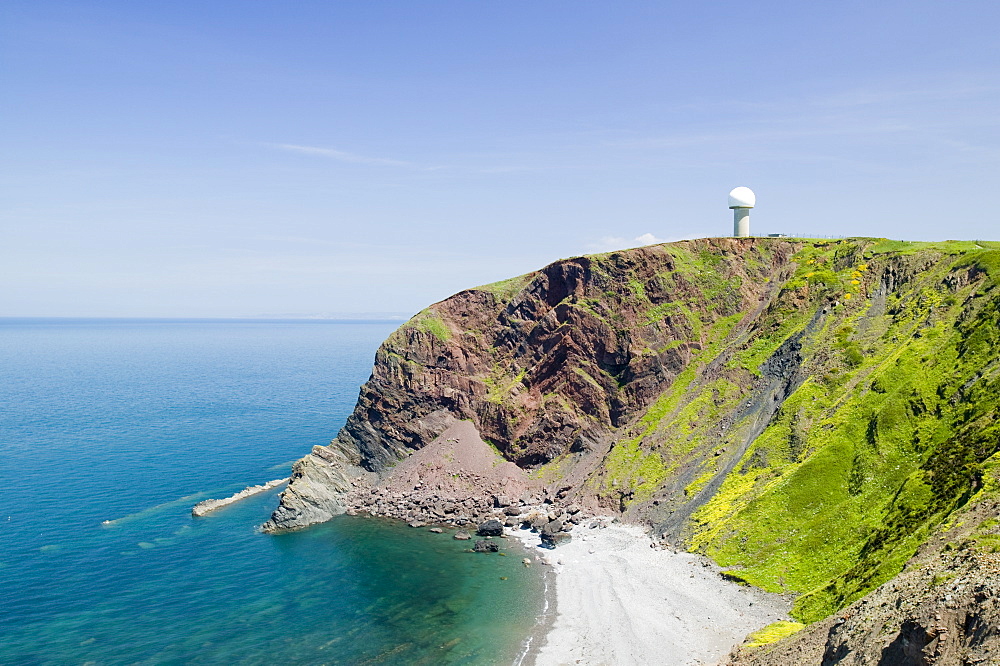 An early warning radar station near Hartland Point in Devon, England, United Kingdom, Europe