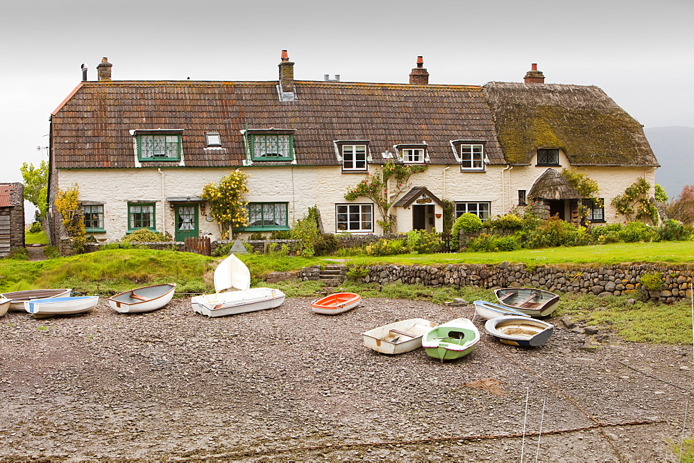 Porlock Weir on the Somerset coast, England, United Kingdom, Europe