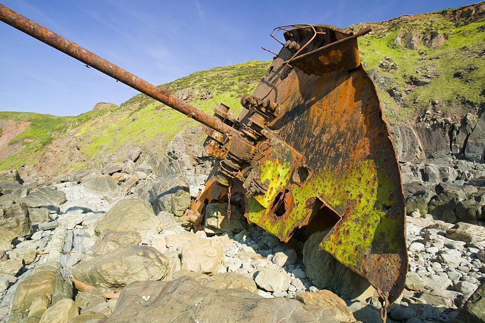 The Shipwreck of the Johanna at Hartland Point in Devon, England, United Kingdom, Europe