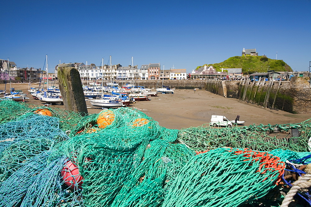 Ilfracombe harbour on the North Devon coast, England, United Kingdom, Europe