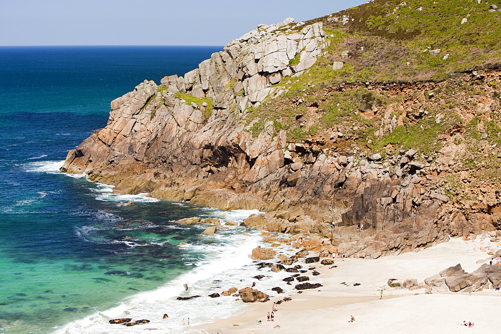 Portheras Cove near St. Just on the North Cornish coast, Cornwall, England, United Kingdom, Europe