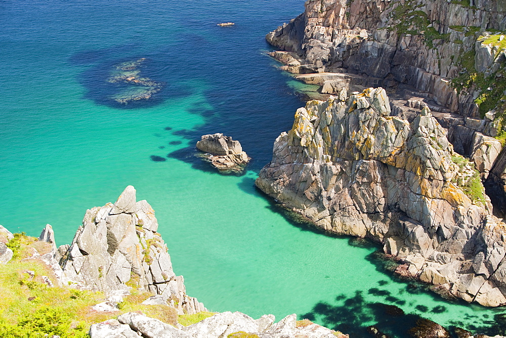 Cornish coastal scenery near Pendeen, Cornwall, England, United Kingdom, Europe