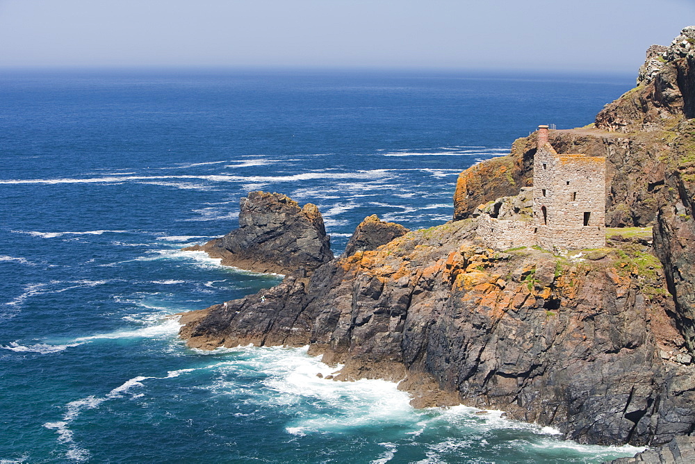 The Famous Crown tin mine at Botallack in Cornwall, England, United Kingdom, Europe