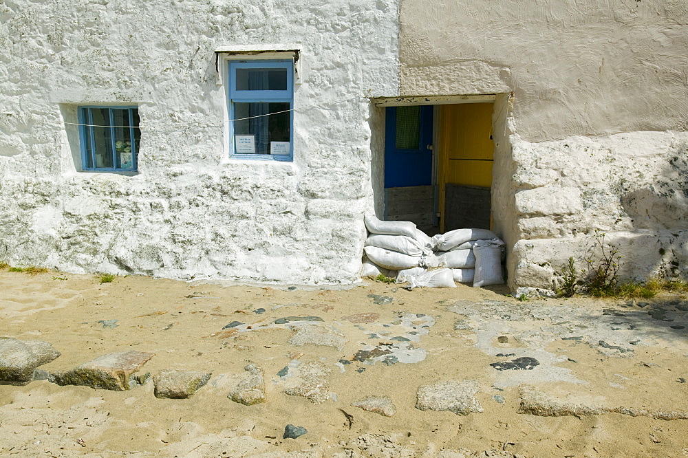 A house on the beach, St. Ives, Cornwall, England, United Kingdom, Europe