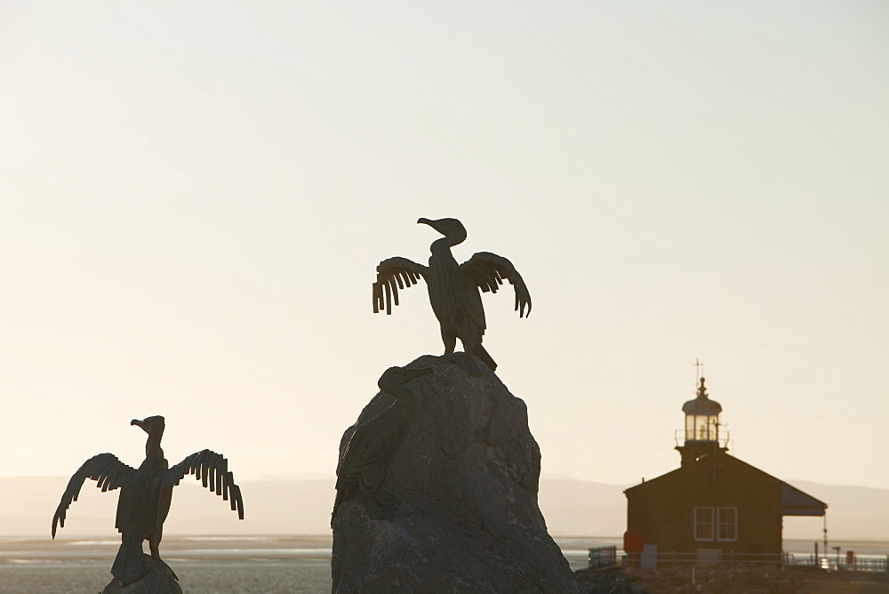 An art project themed with birds, Morecambe, Lancashire, England, United Kingdom, Europe