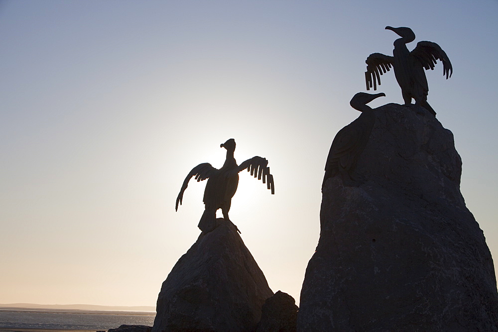 An art project themed with birds, Morecambe, Lancashire, England, United Kingdom, Europe