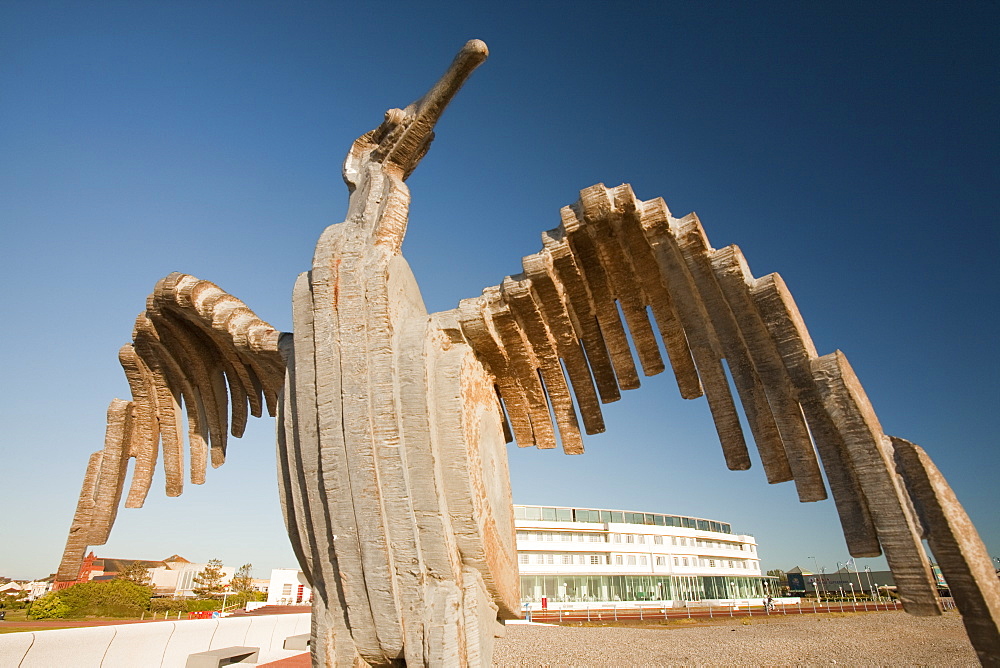 An art project themed with birds, Morecambe, Lancashire, England, United Kingdom, Europe