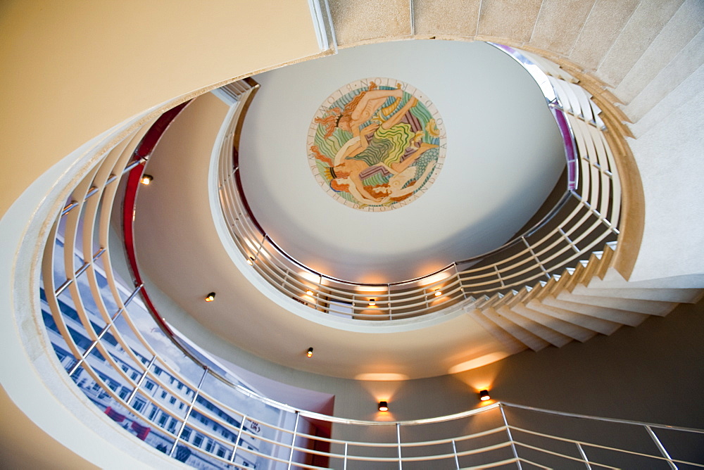 The art deco Midland Hotel, derelict for years but now completely modernised by the developer Urban Splash, Morecambe, Lancashire, England, United Kingdom, Europe