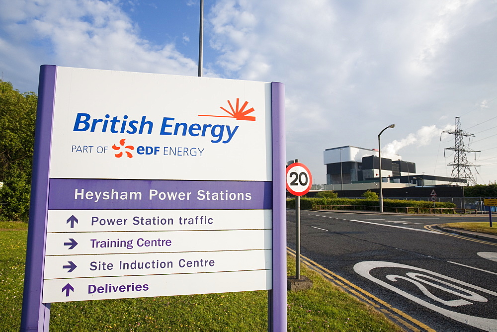 Heysham nuclear power station in Lancashire, England United Kingdom, Europe