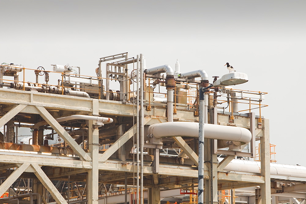 A gas processing plant at Rampside near Barrow in Furness, Cumbria, England, United Kingdom, Europe