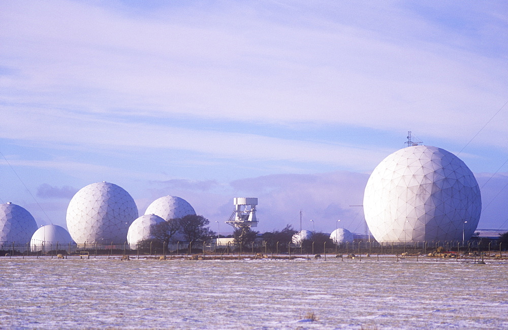 An early warning radar and listening station on the moors above Harrogate, Yorkshire, England, United Kingdom, Europe