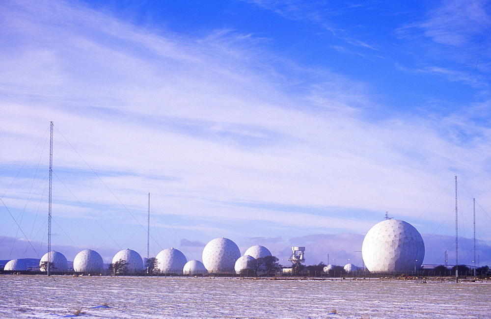 An early warning radar and listening station on the moors above Harrogate, Yorkshire, England, United Kingdom, Europe