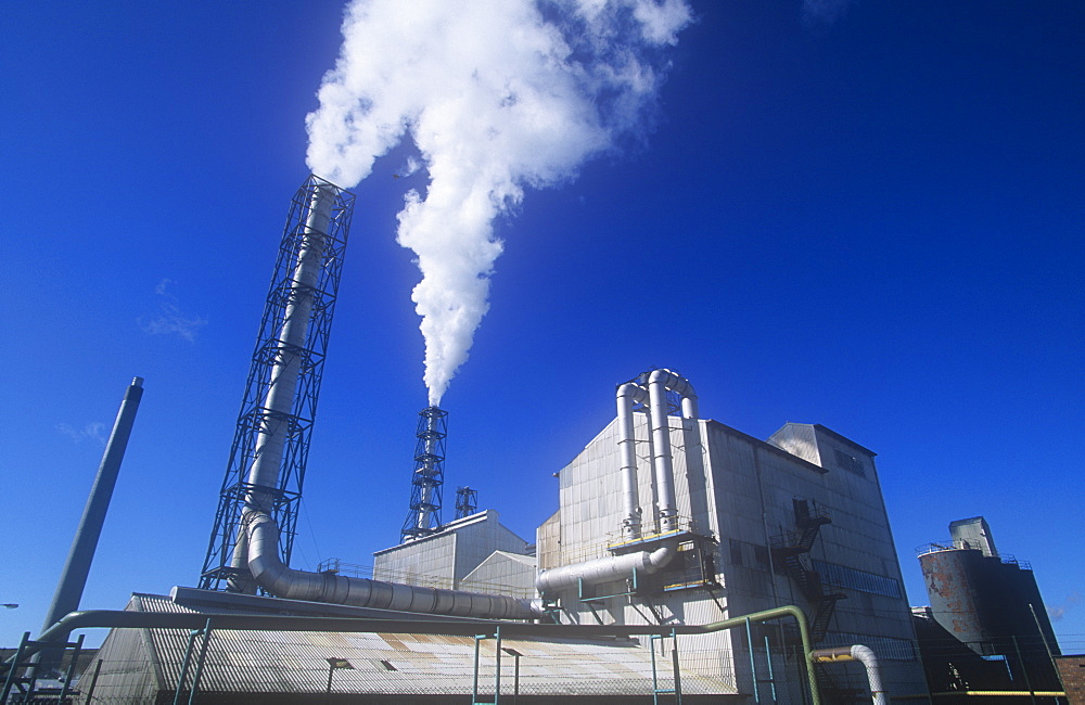 Emissions from a chemical plant in Whitehaven, Cumbria, England, United Kingdom, Europe