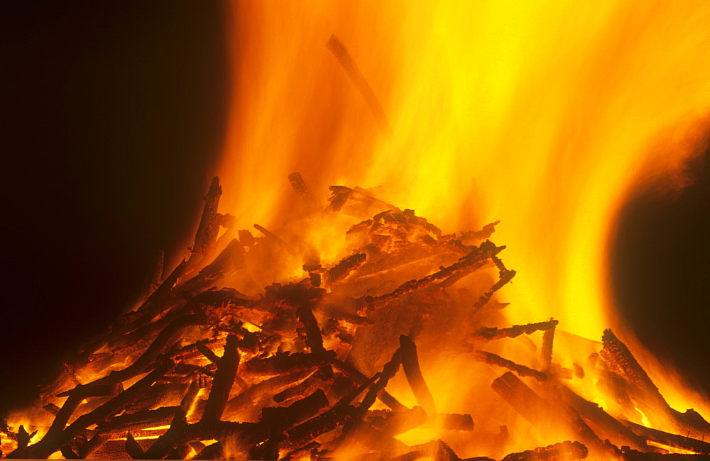 A bonfire, United Kingdom, Europe