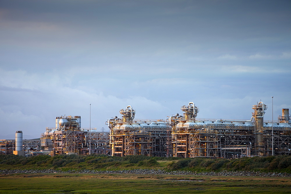 A gas processing plant at Rampside near Barrow in Furness, Cumbria, England, United Kingdom, Europe