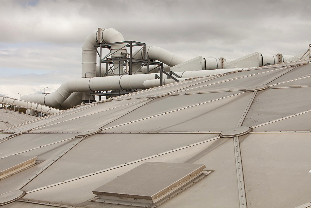 The odour suppressant plant at Daveyhulme wastewater treatment plant in Manchester, England, United Kingdom, Europe