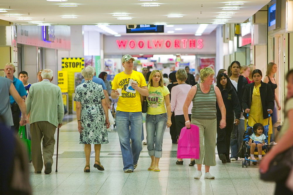 A shopping centre in Blackburn, Lancashire, England, United Kingdom, Europe